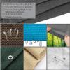 Shade Sail with Ropes, 300 x 400 cm, 98% UV Protection, Breathable, White view 3