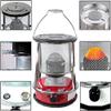 Portable Kerosene Heater and Stove for Indoor, Camping, and Fishing Use, Red view 2