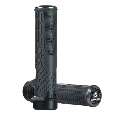 HESHUYAN Bicycle Grips, 1 Pair, Lock-On Ergonomic MTB/Road Bike Handlebar Grips, Gray