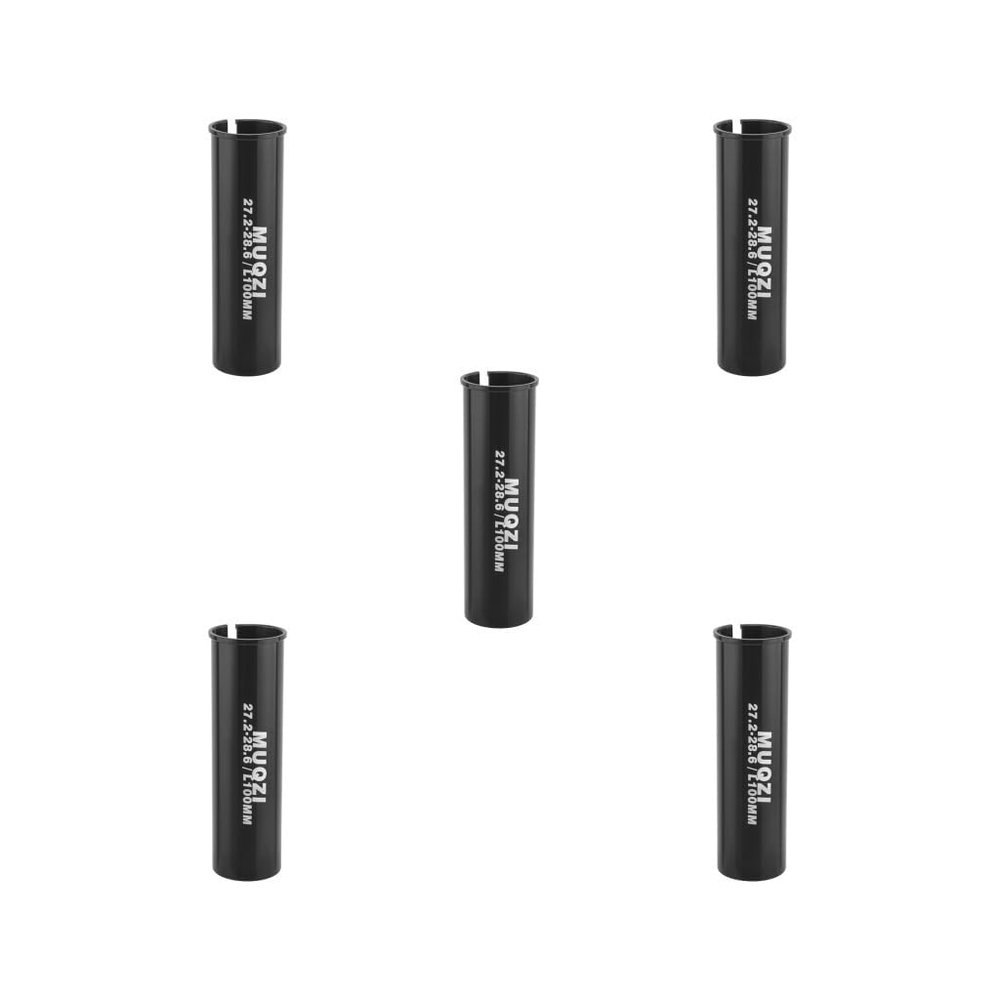 5-Piece Seatpost Shim Set, Aluminum Alloy, 27.2/28.6 mm