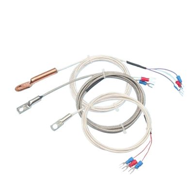 AIRUIXI 5-Piece Round-Hole Patch-Type PT1000 Temperature Sensors, 2 m, 550 Degrees