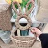 Handwoven Willow Easter Bunny Hanging Basket view 4
