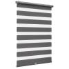 Sekey Cordless Double Roller Blind, No-Drill Clamp-Fit, 40 x 130 cm, Dark Gray view 1