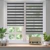 Sekey Cordless Double Roller Blind, No-Drill Clamp-Fit, 40 x 130 cm, Dark Gray view 2