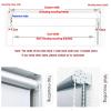 Koncey Transparent Outdoor Roller Blind, Waterproof PVC Curtain, 100 x 80 cm view 2