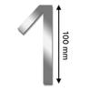 KNOBLOCH STILE Stainless Steel House Number | Weather-Resistant & Floating Look | 10 cm High | Numeral 4 view 2