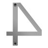 KNOBLOCH STILE Stainless Steel House Number | Weather-Resistant & Floating Look | 10 cm High | Numeral 4 view 3