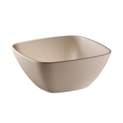 APS 85417 NERO Serving Bowl, Melamine, 3.5 L, 25 x 25 x 11 cm
