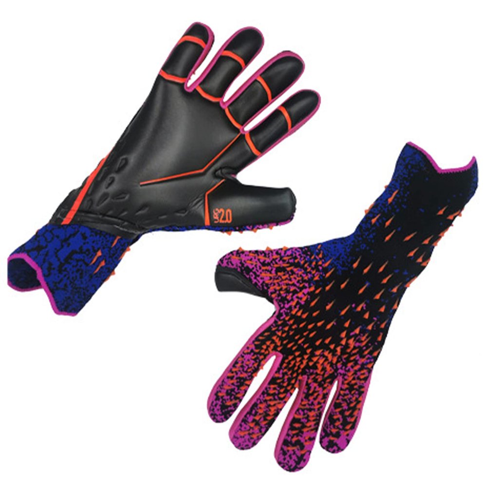 Soccer Goalkeeper Gloves, Super-Snug Adult Gloves with Easy Slip-On Design, Non-Slip Latex Palm for Strong Grip, No Wrist Strap, Ideal for Men and Women
