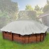 ANKO PLANEN AirDeluxe Inflatable Octagonal Pool Cover, 680 g/m² Truck-Tarpaulin PVC (1360 g/m²) - Sturdy Winter Cover, Light Gray RAL 7035, Pool Interior 365 x 365 cm view 1
