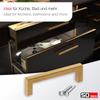 SOTECH 10-Pack Cabinet Handles, E8, 160 mm, Stainless Steel SS201, Gold-Colored Electroplated view 3