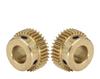 1-Piece Brass Mini Gear, 0.5M, 36T/38T, 4/5/6/6.35/7/8 mm Bore, 5 mm Tooth Height (0.5M, 38 Teeth) view 1