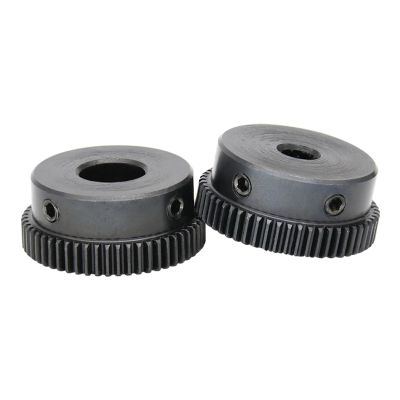0.5M 55-Tooth Mini Spur Gear, 8 mm Bore, SC45 Carbon Steel