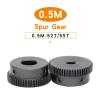 0.5M 55-Tooth Mini Spur Gear, 8 mm Bore, SC45 Carbon Steel view 2