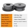 0.5M 55-Tooth Mini Spur Gear, 8 mm Bore, SC45 Carbon Steel view 4