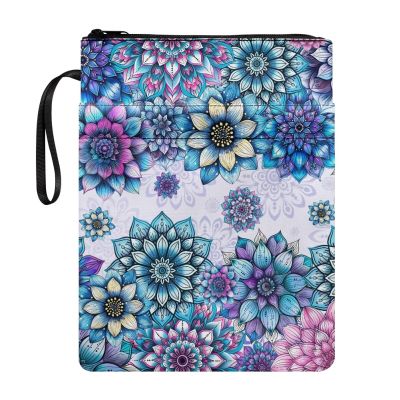 Book Sleeve, Sun and Moon Design, Zippered Pocket, Front Pocket and Handle