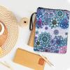 Book Sleeve, Sun and Moon Design, Zippered Pocket, Front Pocket and Handle view 3