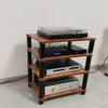 4-Tier Vertical HiFi Audio Rack and AV Media Corner Shelf view 1