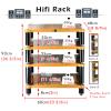 4-Tier Vertical HiFi Audio Rack and AV Media Corner Shelf view 2