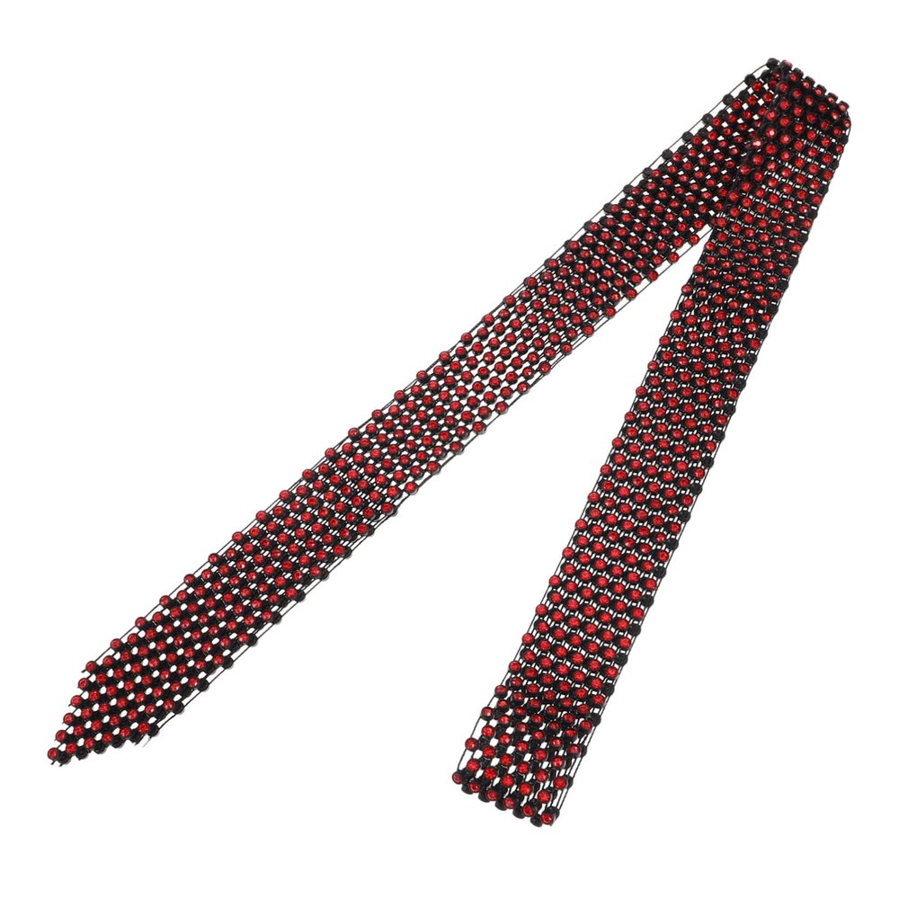 Veemoon Sequined Bow Tie for Women with Rhinestone Pin