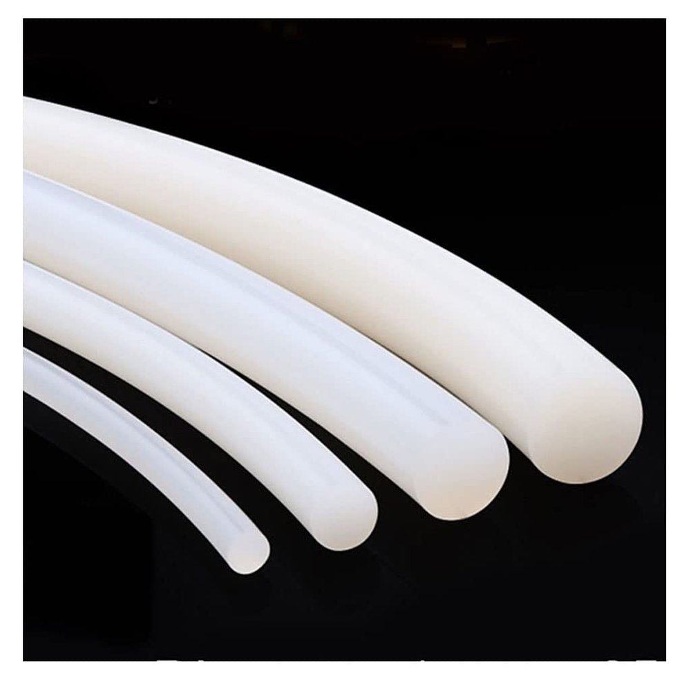 Durable Silicone Rubber Cord, 10 m, High-Temperature Resistant, 6 mm Diameter