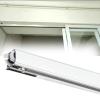 Sliding Barn Door Hardware Kit, Silver, 240/250/180/300/366 cm, 360 cm Track view 1