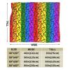 Yaxinduobao Rainbow Gay Pride Throw Blanket, Ultra-Soft Microfleece, 40 x 30 in view 3