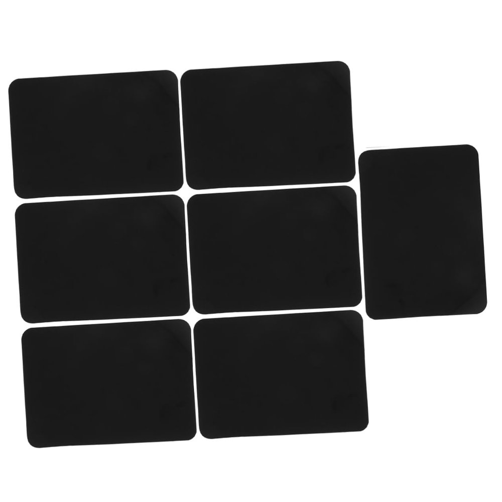 7 Rewritable PVC Price Signs with Clips, Black