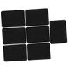 7 Rewritable PVC Price Signs with Clips, Black view 1