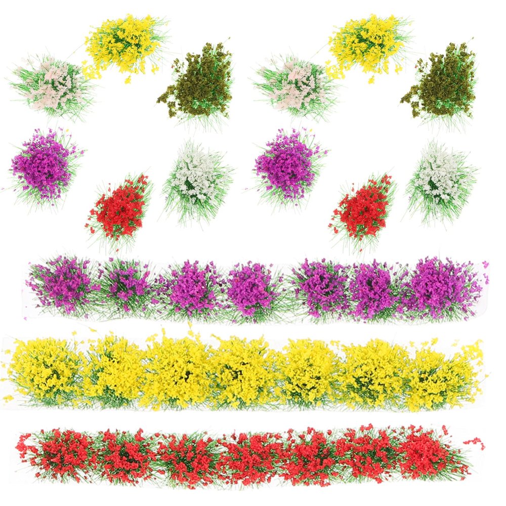 DIYEAH Miniature Artificial Flower Cluster Model Decorations