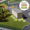 DIYEAH Miniature Artificial Flower Cluster Model Decorations view 2