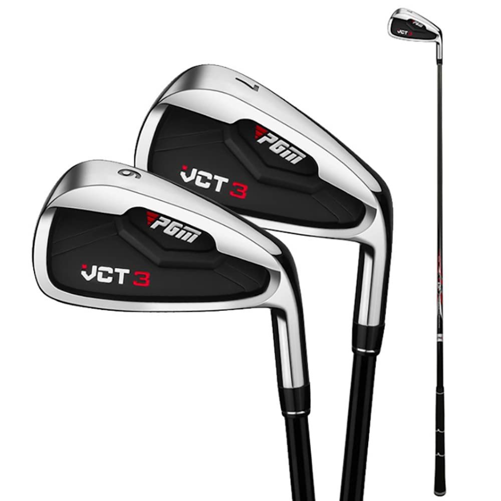 XSDAJSD Professional Golf Iron Set for Right-Handed Female Golfers with VCT3 #7 Stainless Steel/Carbon Shaft (7-Carton Shaft)