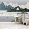 XLMING Zen Light Luxury Abstract Water Feature 3D Wallpaper, 300 x 210 cm view 1