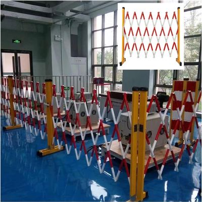 GLETSF Expandable Barricade, Retractable Traffic Barrier, 1.2 m High, SP-Rosso-1.2 × 4 m