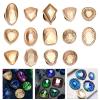 Irregular Crystal Stone Wax Seal Stamp Head view 2