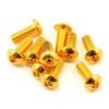 Class 10.9 Titanium-Gold-Coated Button-Head Socket Screw, M2×12, 20 pcs view 1