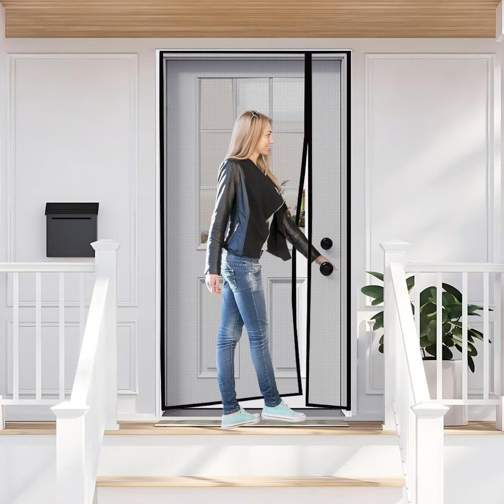 Magnetic Insect Screen Door, Black, 150 x 245 cm