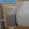 JHOMHF Bed Gap Filler with Removable Cover, 120 x 15 x 15 cm, Color 9 view 2