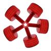 5-Piece M5×10 mm Wine Red Knurled Aluminum Alloy Thumb Screws view 1