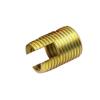 SAJMAKUWLA Thread Repair Inserts, 100 M3 Self-Tapping Inserts, 302 Slotted Screw Bushing, M3 x 0.5 x 6, Zinc-Plated Steel view 1