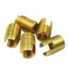 SAJMAKUWLA Thread Repair Inserts, 100 M3 Self-Tapping Inserts, 302 Slotted Screw Bushing, M3 x 0.5 x 6, Zinc-Plated Steel view 2