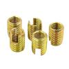 SAJMAKUWLA Thread Repair Inserts, 100 M3 Self-Tapping Inserts, 302 Slotted Screw Bushing, M3 x 0.5 x 6, Zinc-Plated Steel view 3