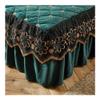 UYFRD Luxuriser Thick Velvet Quilted Embroidered Soft Plush Short Bed Skirt, King-Size Fitted Sheet Without Pillowcase, Gray, 1 Skirt 180 x 220 cm view 4