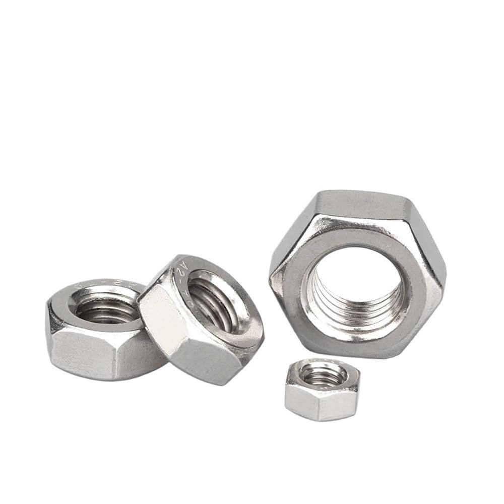 SellGood Hand Nut, 304 Stainless Steel Hex Nut, 3/8-16, 5-Pack