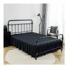 UYFRD Split-Corner Bed Skirt, Ruffled Platform, 14 in. Drop, Indigo Blue, SK 180 x 220 x 35 cm view 2
