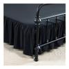 UYFRD Split-Corner Bed Skirt, Ruffled Platform, 14 in. Drop, Indigo Blue, SK 180 x 220 x 35 cm view 3