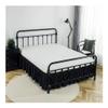 UYFRD Split-Corner Bed Skirt, Ruffled Platform, 14 in. Drop, Indigo Blue, SK 180 x 220 x 35 cm view 4