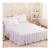 UYFRD Pink Lace Lotus-Leaf Lace Bed Skirt, Princess Style, Solid Color Bedspread, Bed Cover, Non-Slip Sheet Without Pillowcase (06, 180 x 220 cm, 1 pc) view 4