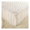 UYFRD Thickened Solid-Color Bed Skirt, Quilted Mattress Protector, Skin-Friendly Bedspread (No Pillowcase) (Qianmihuang, King 180 x 200 cm, 1 Piece) view 3