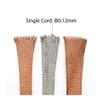 UYFRD 1/2/5 m Copper Braided Sleeve, Tinned, Expandable, 2–28 mm Width, Shielded Metal Sleeve (Tinned Copper, 4 mm Width – 5 m) view 2